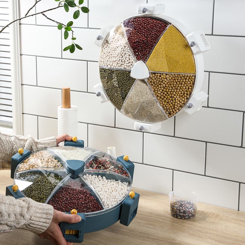 Dispensador de Cereales Giratorio para Pared