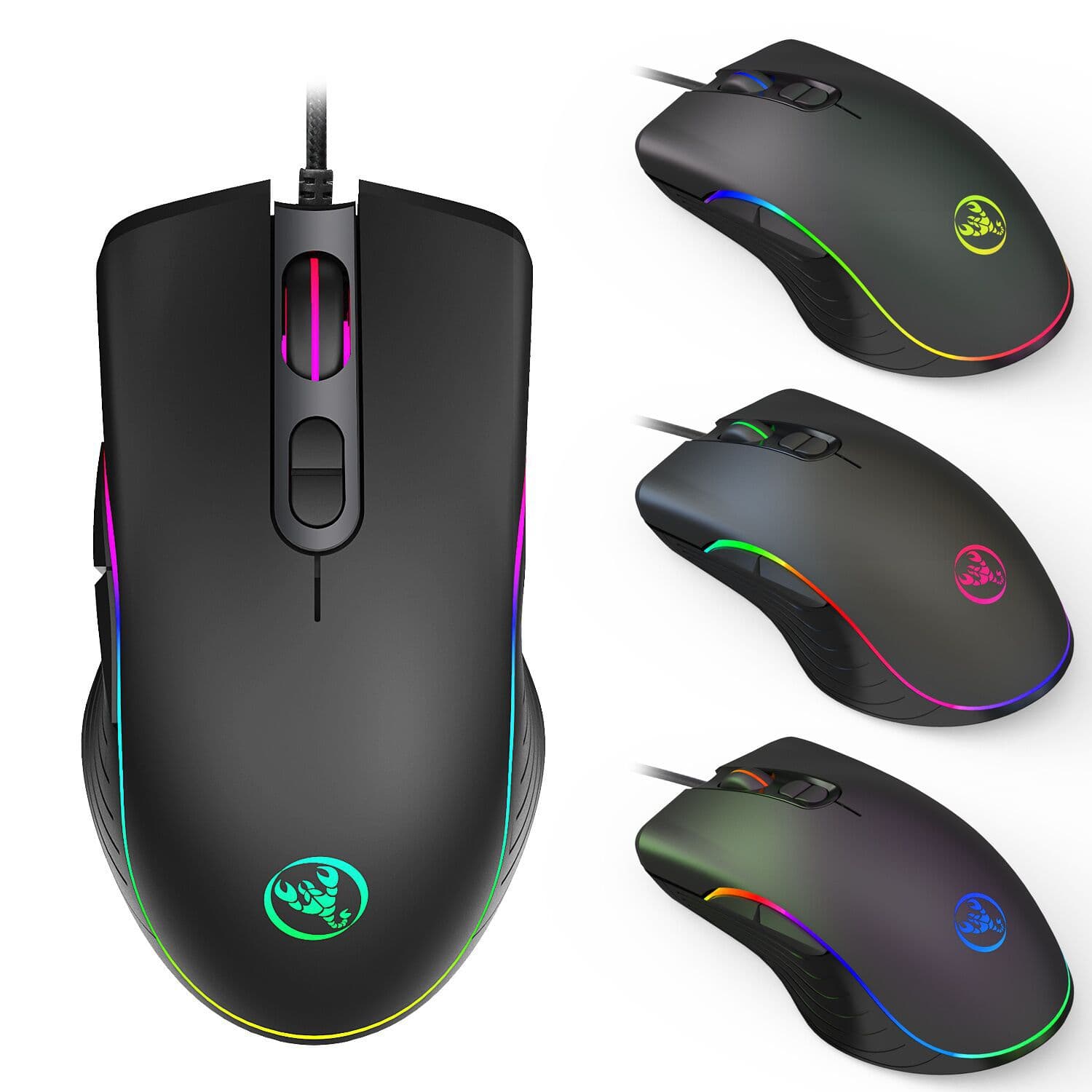 Ratón Gaming Con Luz LED Alámbrico
