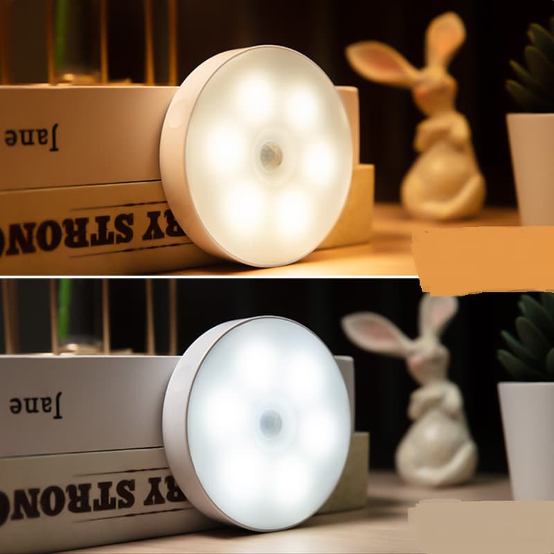Luz LED inalámbrica recargable con sensor de movimiento