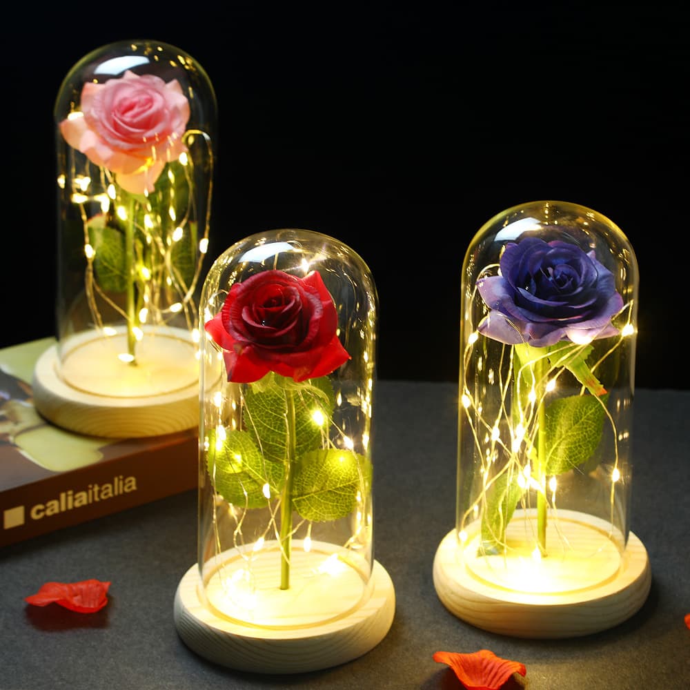 Lámpara de Cristal Rosada