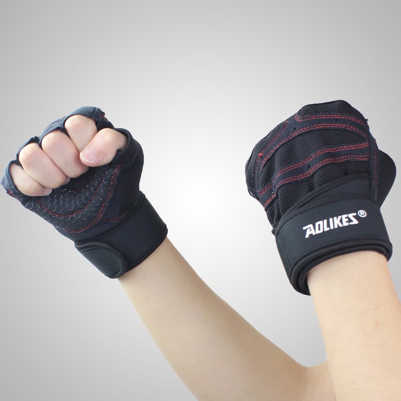 Guantes de Entrenamiento Fitness Medio Dedo Transpirables