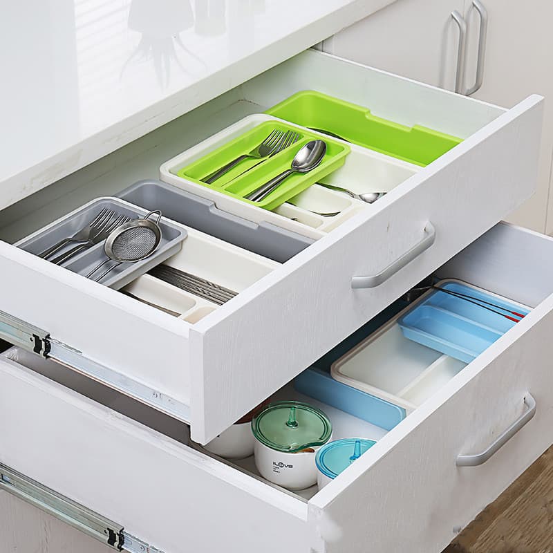 Organizador de Cajones para Cubiertos y Utensilios de Cocina