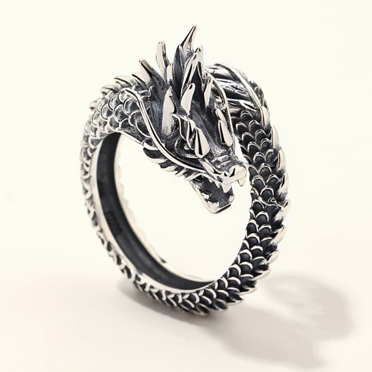 Anillo Dragón Retro Personalizável