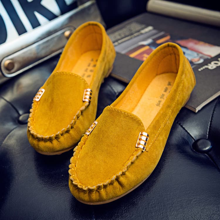Zapatos de Tacón Plano para Mujer - Mocasines Cómodos