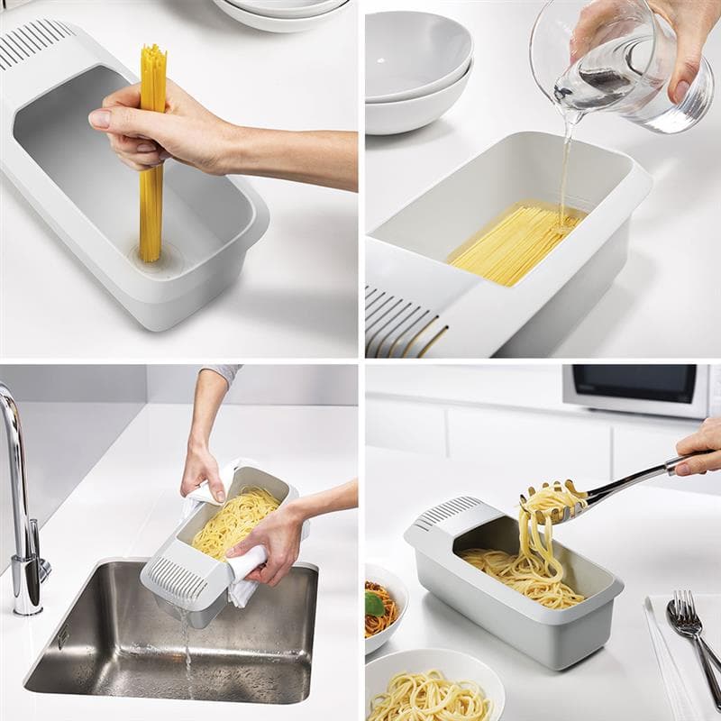 Caja Ecológica para Cocinar Pasta y Fideos al Microondas