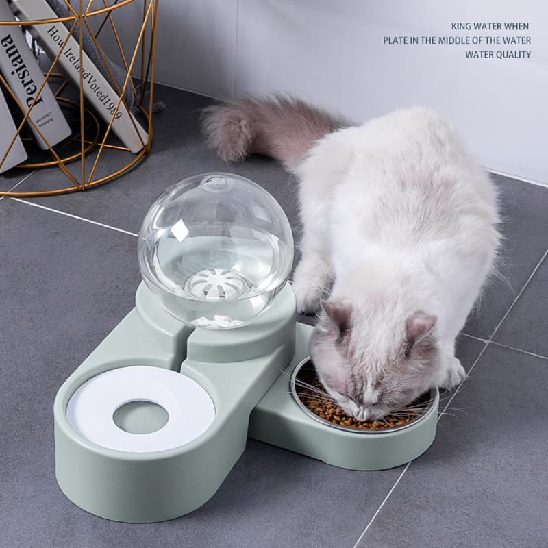 Comedero Automático Gato Perro Fuente Bebedero 1.8L