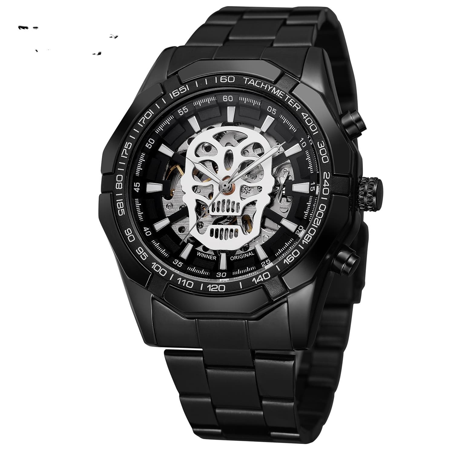 Reloj Automático Esqueleto Dorado para Hombre