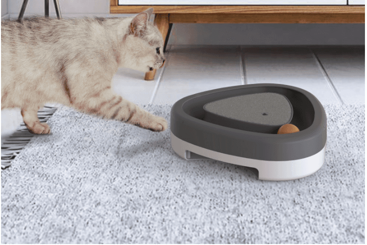 Juguete Inteligente Giratorio para Gatos con Rascador