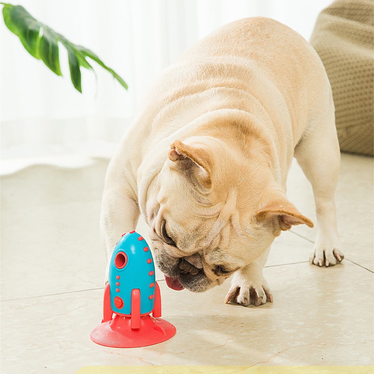 Juguete Mordedor para Perros con Fugas de Comida