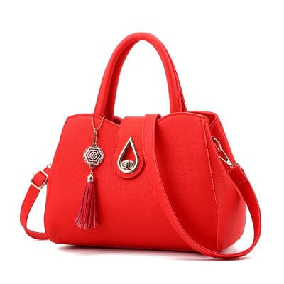 Bolso de Lujo de Diseñador con Tassel y Asas Superiores