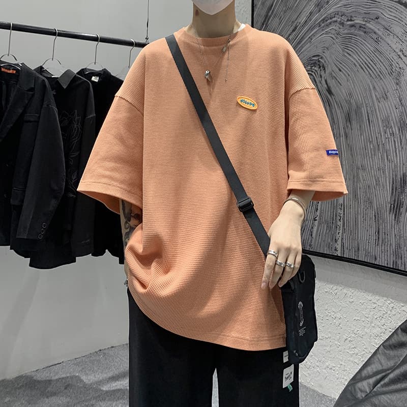 Camiseta Hombre Casual Manga Corta Suelta