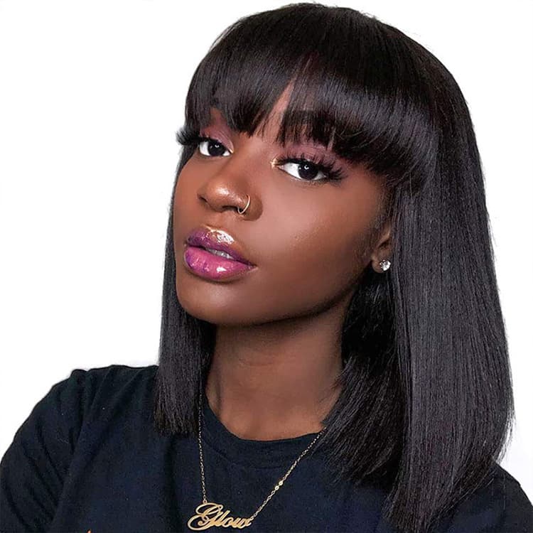 Peluca de Cabello Natural Unice Hair Machine Full