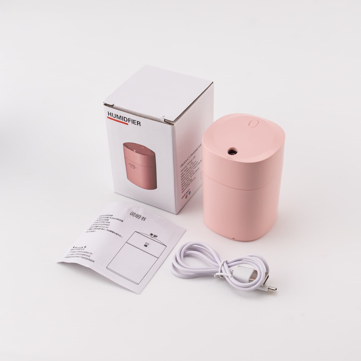 Humidificador Mini USB con Luz LED Nocturna
