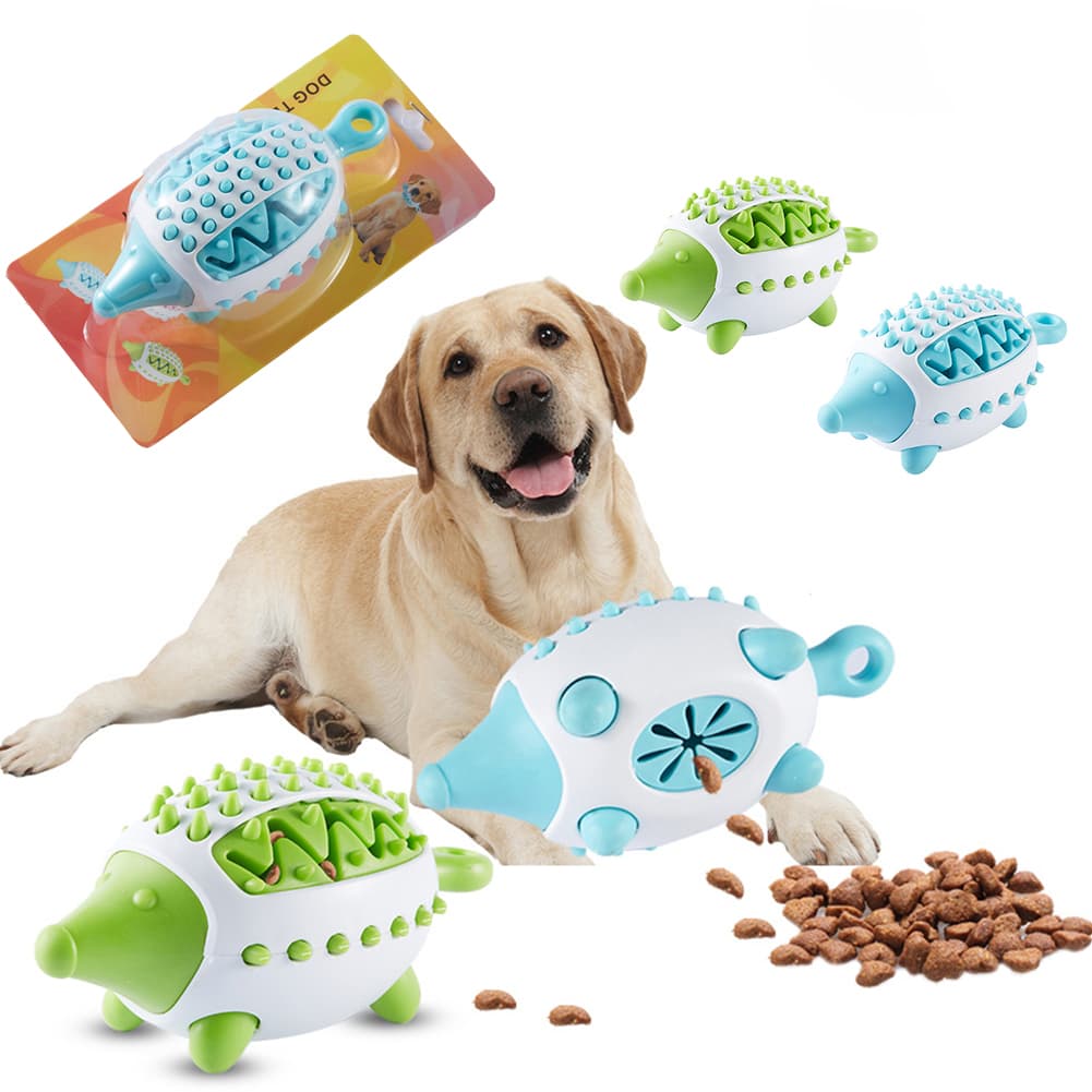 Juguete Masticable Erizo para Perros y Gatos con Dispensador