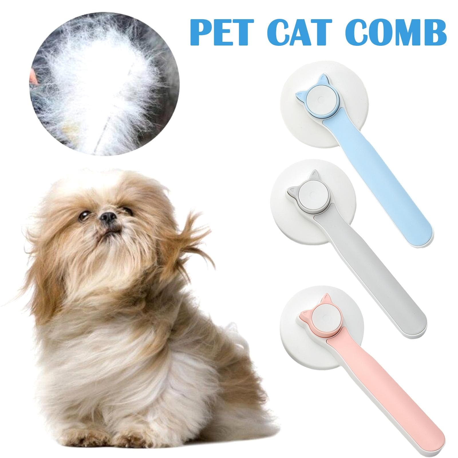 Cepillo Autolimpiable para Gatos y Perros