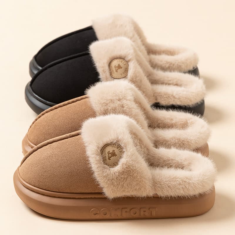 Zapatillas Peluche Invierno Hombre Mujer Suela Gruesa