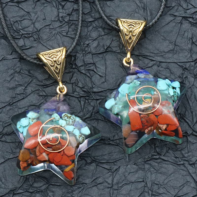 Colgante Cristal Chakras Reiki Energía Sanadora