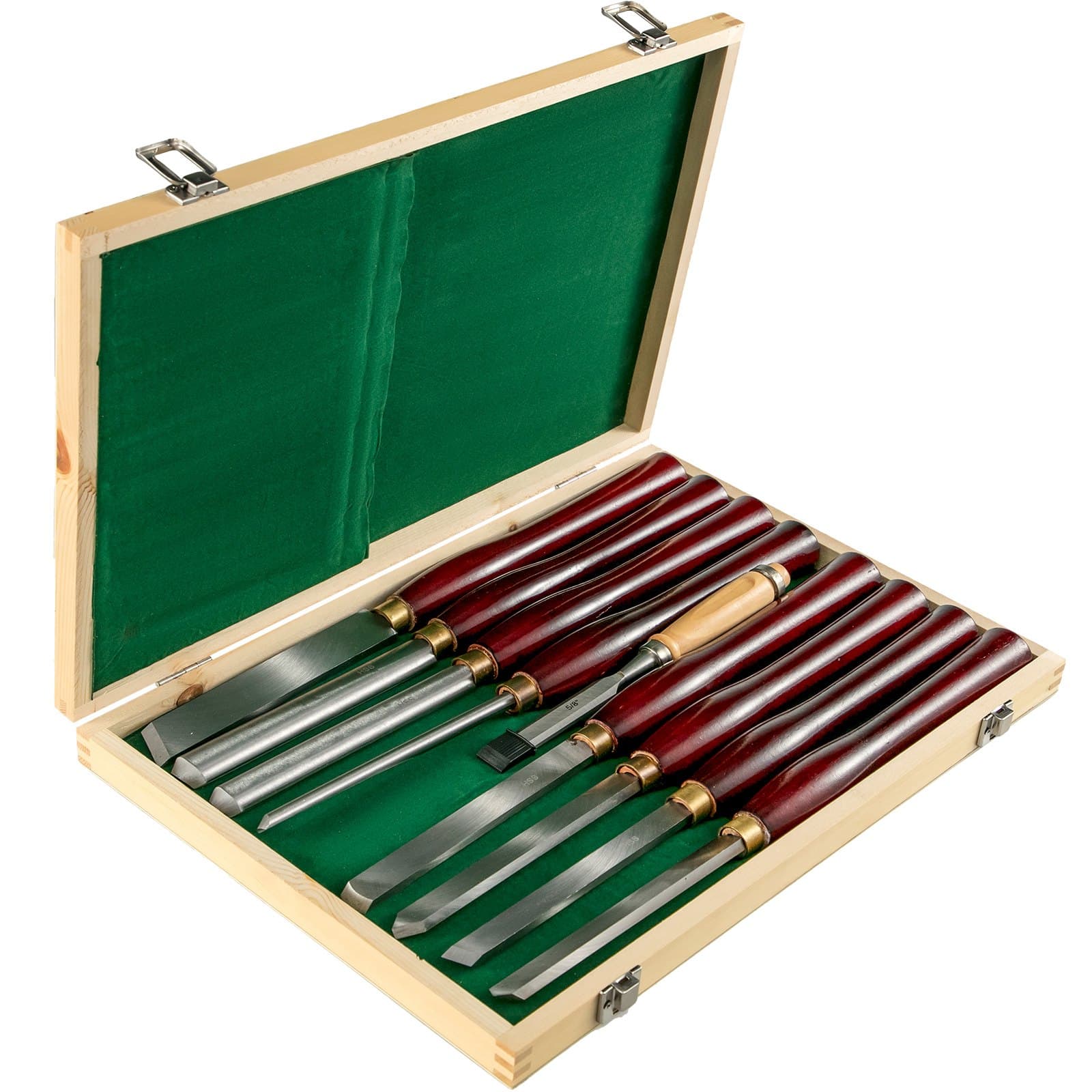 Kit de 8 Cinceles para Torno de Madera HSS