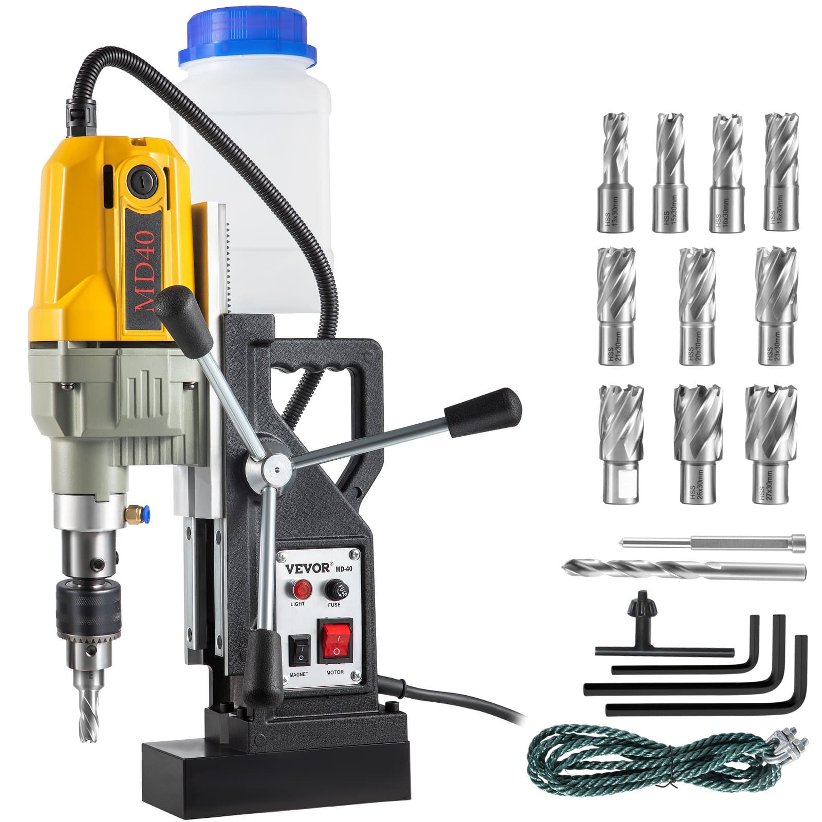 Taladro Magnético Portátil 1100W con Soporte