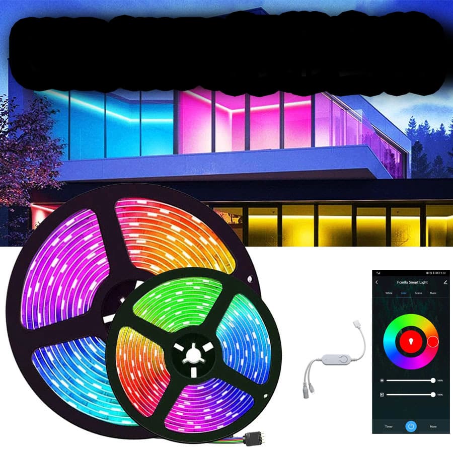 Tira LED RGB con Control de Intensidad de Luz