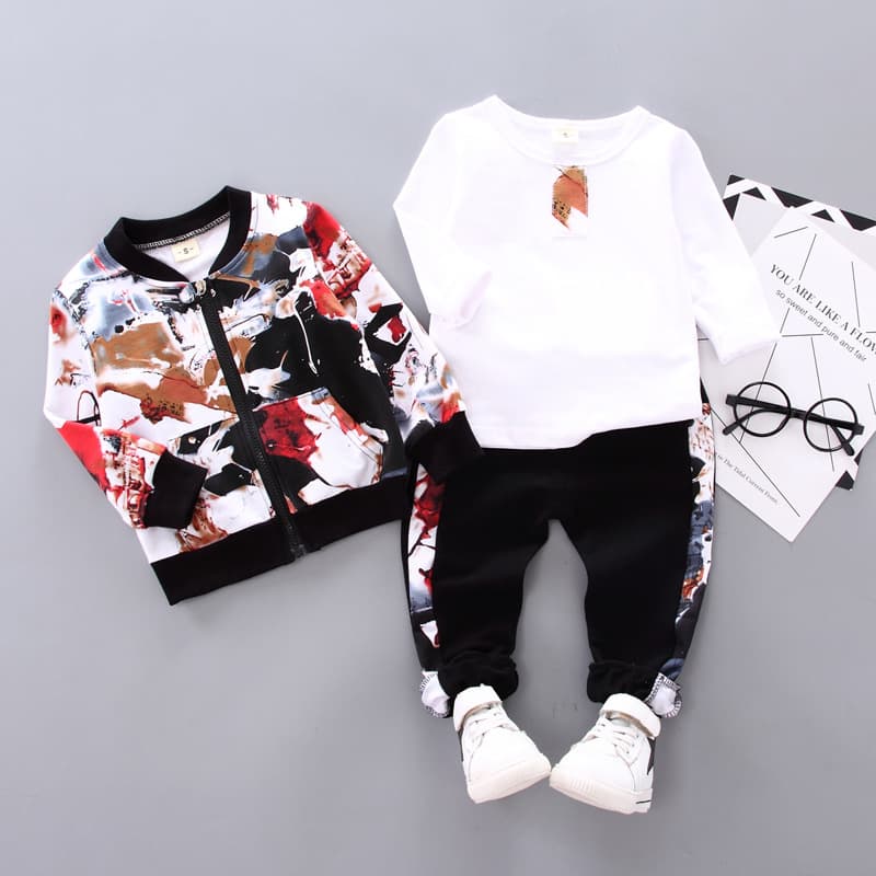 Conjunto de Ropa Infantil Otoño-Invierno 3 Piezas