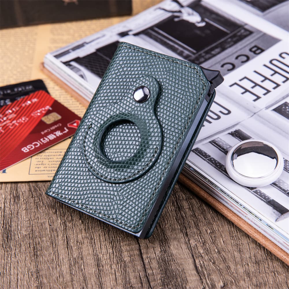 Cartera RFID para Hombre con Compartimento AirTag
