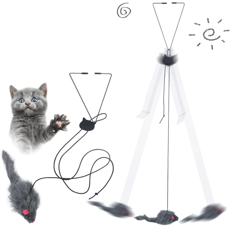 Juguete Interactivo Colgante Telescópico para Gatos