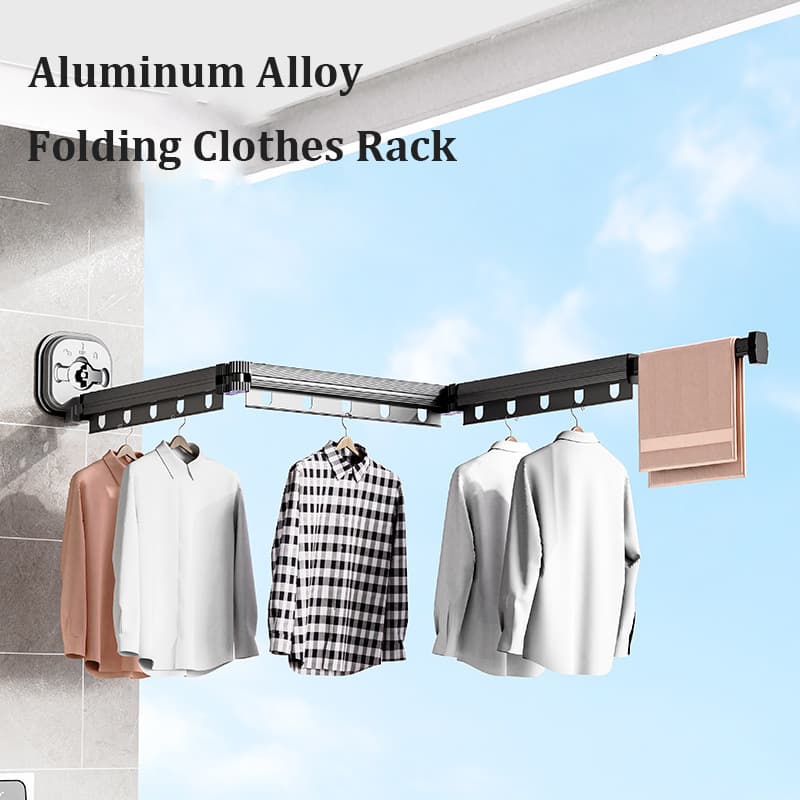 Tendedero retráctil de aluminio sin agujeros