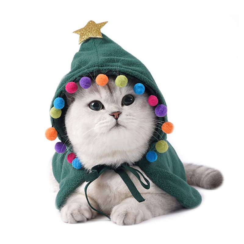 Capa de Disfraz Navideño para Perros y Gatos