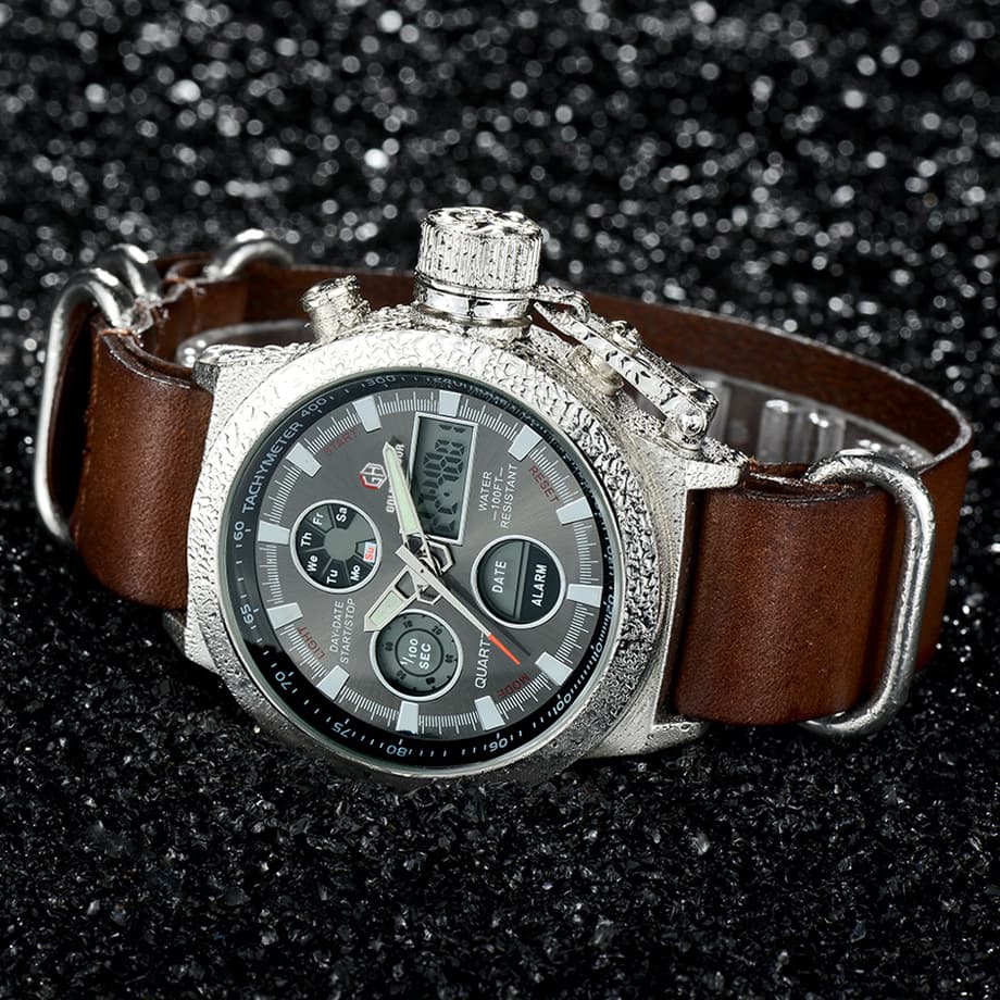 Reloj Masculino Deportivo Analog Digital LED Militar