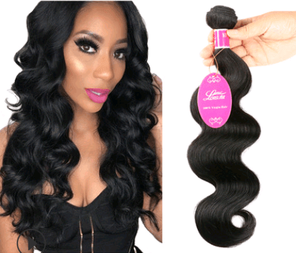 Peluca Cabello Natural Ondas Brasileñas