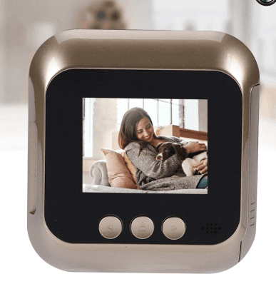 Timbre Inteligente con Cámara Peephole 2.4" - Mirilla Electrónica
