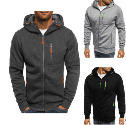 Sudadera con capucha de algodón para hombre