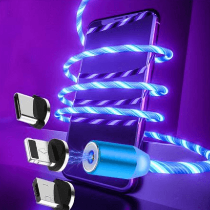 Cable Magnético Flujo de Luz Compatible iPhone y Android
