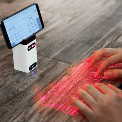 Teclado Láser Virtual Bluetooth Inalámbrico con Ratón