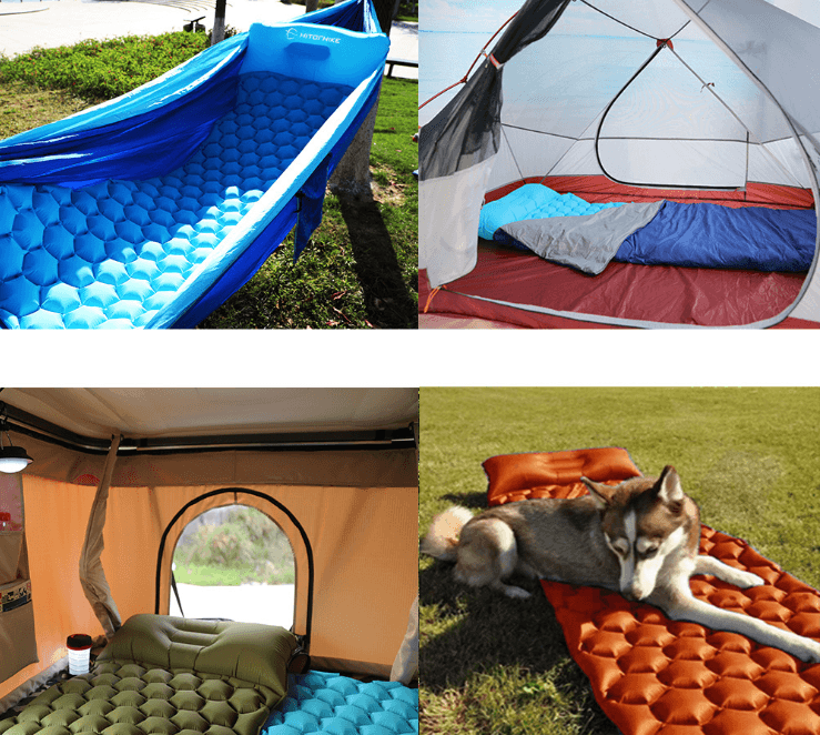 Colchoneta Inflable Honeycomb para Camping