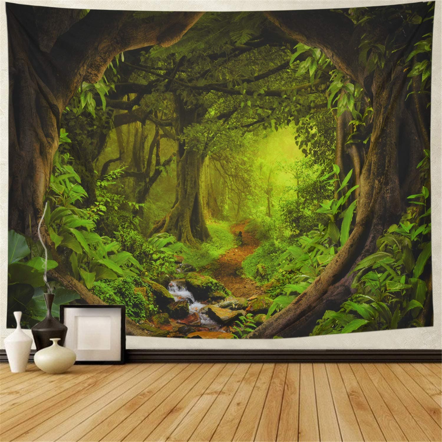 Tapiz de Pared Mandala Bosque Bohemio Decorativo