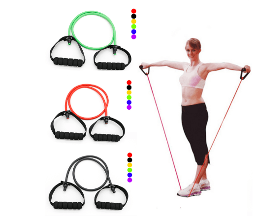 Set de Bandas Elásticas de Látex para Fitness y Yoga