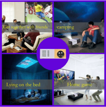 Proyector LED 3D Portátil Mini YG300