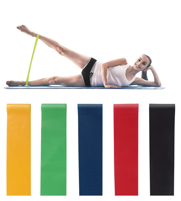 Pack 5 Bandas Elásticas de Resistencia para Yoga y Entrenamiento