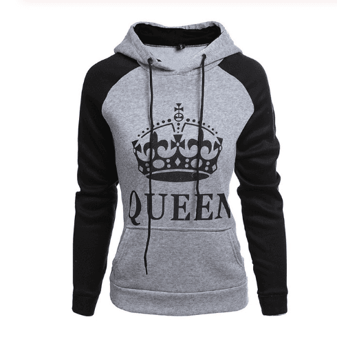 Sudadera con Capucha Estampada para Parejas