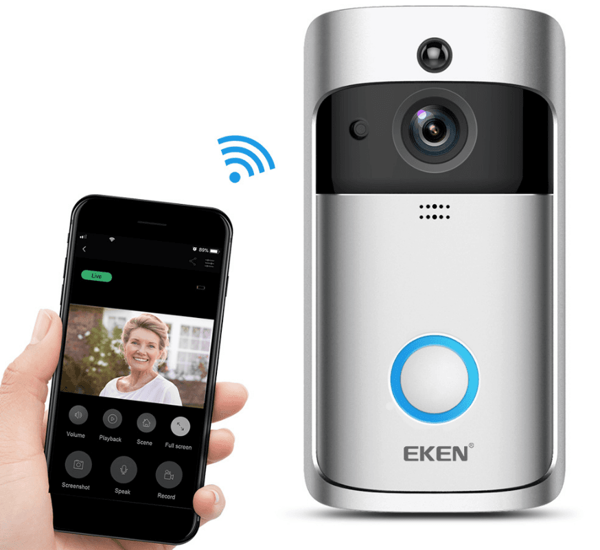 Timbre de Puerta Inteligente WiFi con Vídeo