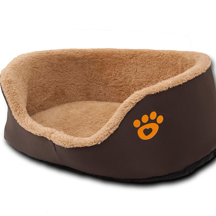 Cama Redonda de Lana para Perro
