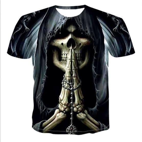 Camiseta Calavera 3D Hombre