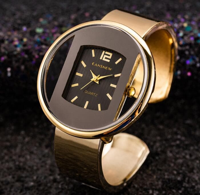 Reloj de Pulsera Lujo para Mujer Dorado y Plateado