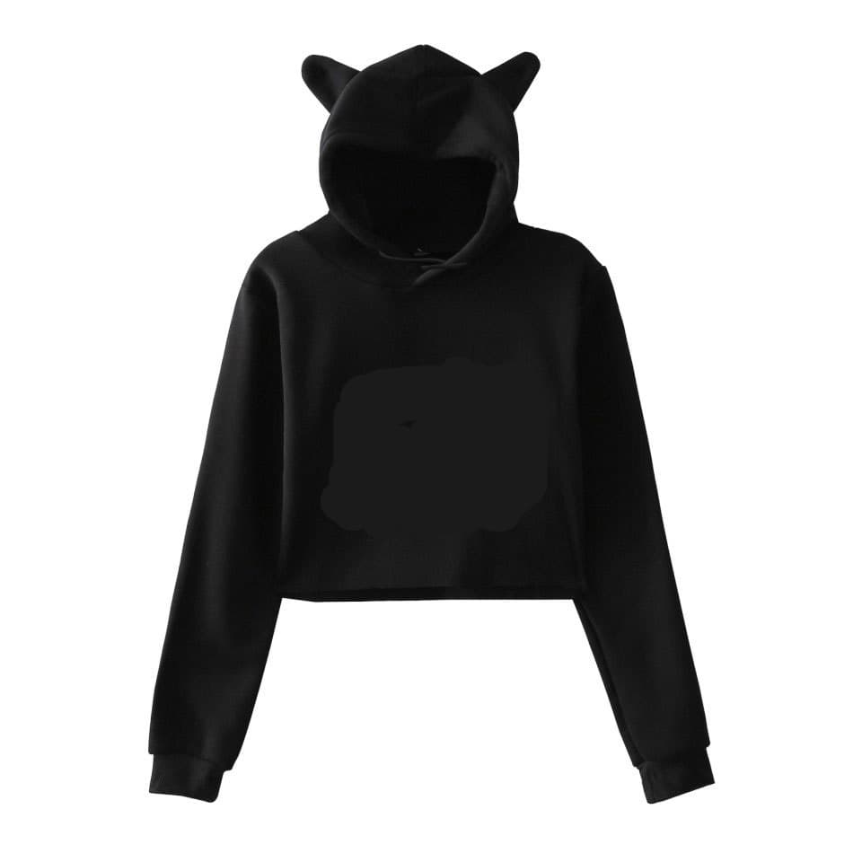 Sudadera Hoodie Crop Top para Mujer Streetwear Manga Larga