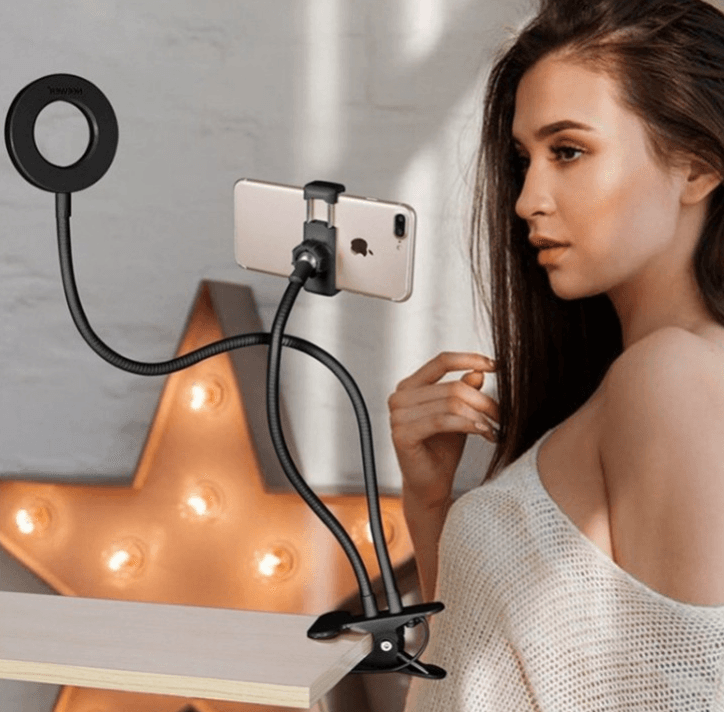 Aro de Luz LED para Selfies con Soporte Ajustable