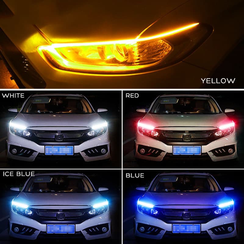 Tira LED para Coche con Luz de Giro y Luz Diurna