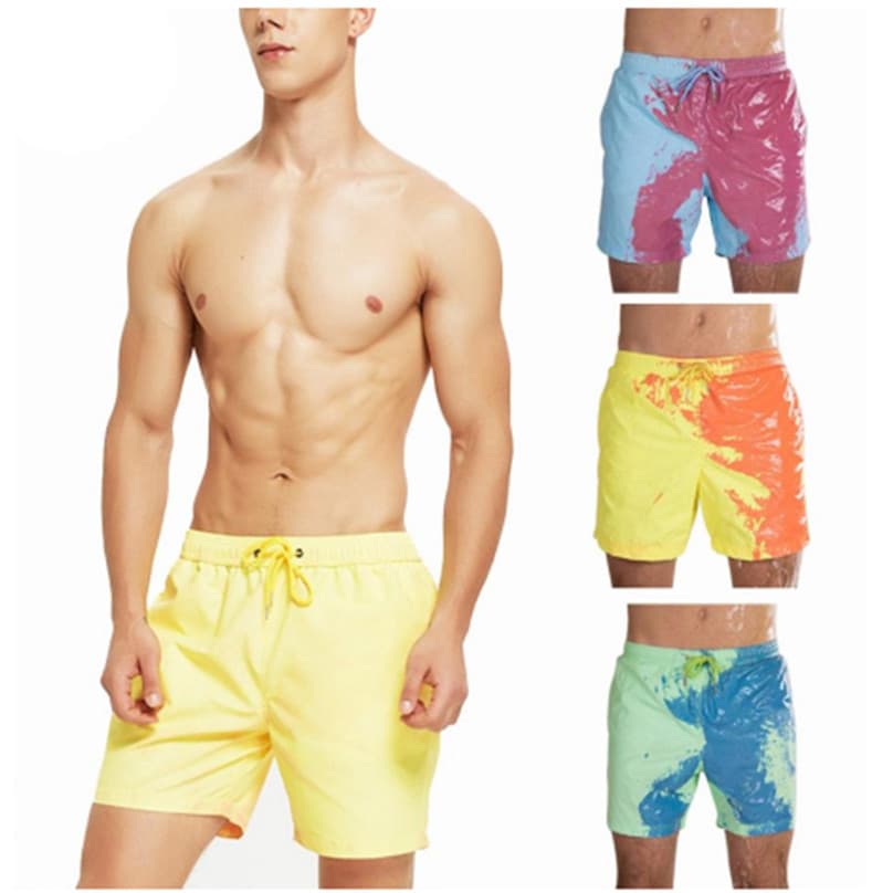 Bañador Hombre Cambio de Color Secado Rápido