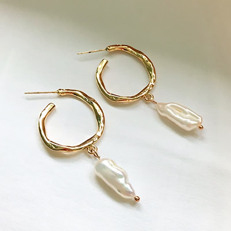 Pendientes de Perla Simple